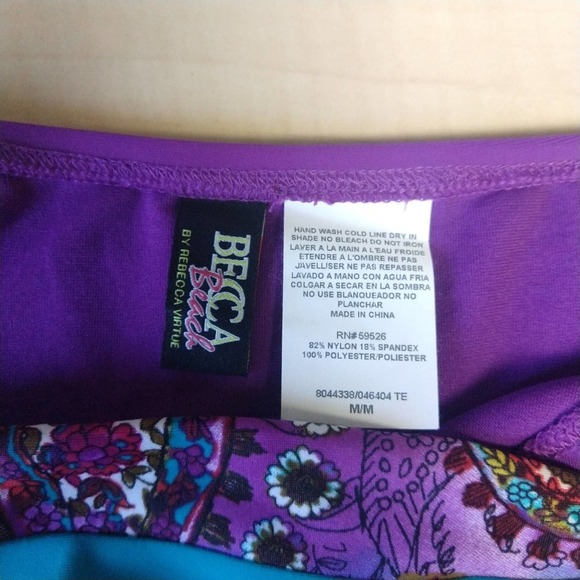 Becca Paisley Band Hipster Swim Bikini Bottom M - Picture 5 of 8